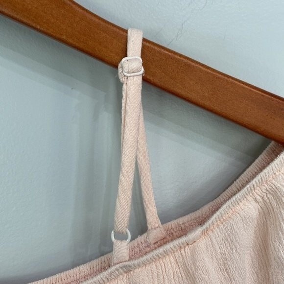 Forever 21 Off The Shoulder Strappy Crochet Lace Crop Top Gauze Cottagecore Soft - Picture 4 of 12